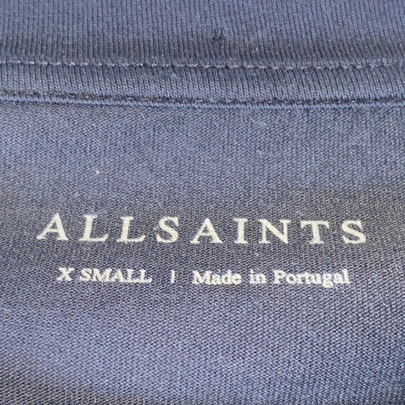 AllSaints reality wave floral 3/4 sleeve tee XS - Picture 7 of 7